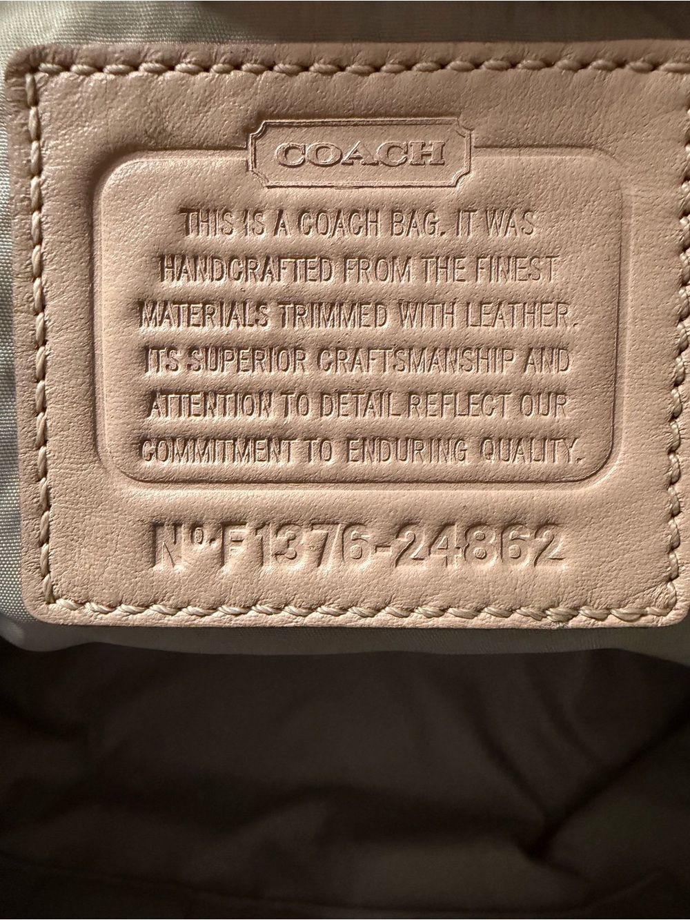 Coach Nylon Signature Tote & Crossbody Bag - Picture 8 of 16